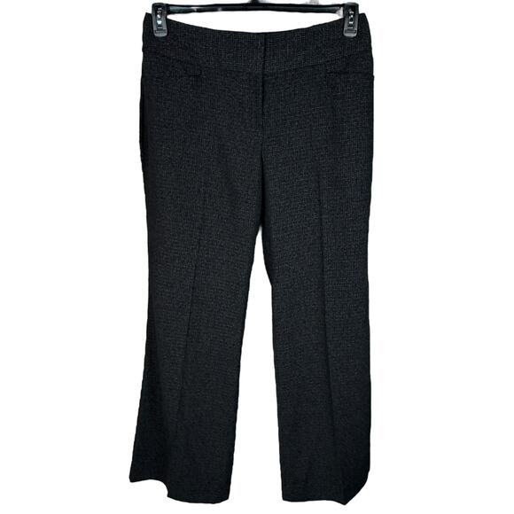 The Limited SZ 14 Cassidy Fit Flare Pants High Waisted Abstract Flat Front Black - Picture 1 of 8